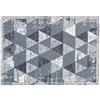 Astra tappeto antiscivolo - Miabella zerbino interno - tappeto per cucina corridoio trappola per lo sporco - clean run lavabile 50x70cm triangoli grigio