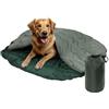 Navaris Cuccia Cane Esterno - Sacco a Pelo per Cani - Cucce da Interno - Brandina per Cani - Cuscino Cane Taglia Piccola Media Grande - Letto Animale Domestico Ø 100cm con Borsa