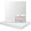 Habercrafts 15 x 15 cm, tela bianca allungata, 15 x 15 cm, 100% cotone, per pittura ad olio, pittura acrilica, tecnica mista, tele bianche (15 x 15,2 cm - 5 tavole)