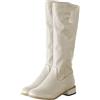 NOAGENJT stivali gomma donna 39 fashion stivali stivaletti anfibi stivali estivi donna traforati bassi stivali gomma bambino donna platform elasticizzati traspiranti ciabatte donna infradito 3-Beige 41