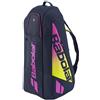 Babolat Borsa da tennis Pure Aero Rafa RH 6, Blu/Giallo/Rosa, 6-Pack