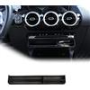 YIWANG Scatola organizer per auto, colore: nero, in plastica ABS, accessori portaoggetti per console centrale