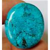 Gemme ganesh Anello e ciondolo grande 60,25 ct. turchese blu naturale taglio ovale...