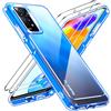 iVoler Anti Ingiallimento Chiaro Cover per Xiaomi Redmi Note 12 PRO 4G / Redmi Note 11 PRO 4G / 5G / Note 11E PRO 5G con 2 Pezzi Pellicola Vetro Temperato, Antiurto Custodia Trasparente Sottile Case