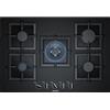 Siemens PRONTA CONSEGNA - SPEDIZIONE IMMEDIATA Piano Cottura da Incasso a Gas Vetro temperato Nero 75 cm Griglie Singole in Ghisa 5 Fuochi iQ500 Siemens EP7A6QB20