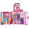 Barbie - Armadio dei Sogni Playset con bambola bionda, largo più di 60 cm, 15+ aree per riporre gli accessori, specchio, scivolo per biancheria, 30+ outfit e accessori, HGX57