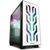 Sharkoon 0000049905 Sharkoon CASE GAMING ELITE SHARK CA300T RGB ATX VETRO TEMPERATO BIANC