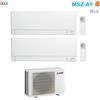 Mitsubishi Electric Climatizzatore Condizionatore Mitsubishi Electric Dual Split Inverter Linea Plus serie MSZ-AY 9+9 btu con MXZ-2F33VF Wi-Fi Integrato R-32 9000+9000 A++