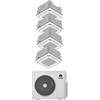 Gree Climatizzatore Condizionatore Cassetta 8 Vie Quadrisplit 12+12+12+18 Inverter GWHD42NK6OO A++/A+ R32
