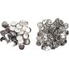 Hztyyier 100 Set Bottoni Posteriori Pin Vuoti, Kit Badge Pin Bottoni Rotondi 37mm per Macchina Bottoniera con Cover Posteriore Conchiglie e Pellicola Trasparente (37 MM)