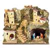 ROSSI ROSA Presepe 33x18x24cm con Natività 6cm e Luci - Decorazione Natale - REGISTRATI! SCOPRI ALTRE PROMO
