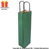 Boooh.it BUSTE REGALO VERDE DI CARTA CON MANICO PER BOTTIGLIE VINO E SPUMANTE - MISURE 8 X 39 | SFUSE O CONFEZIONE COMPLETA