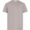 CALVIN KLEIN T-shirt Uomo in cotone con mini logo Grigio