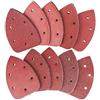 Toolstar - Carta abrasiva per levigatrice, 140 x 140 x 98 mm, per levigatrice triangolare, carta abrasiva, carta vetrata, grana intera (10 pezzi)