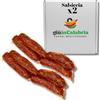sapori mediterranei Salsiccia Calabrese - 2 Pezzi Interi da 400g con Box Regalo - Salumi Artigianali Tipici Calabresi, Ideale Per Panino, Antipasti, Aperitivi - Piccante Artigianale Sottovuoto