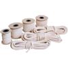 EdcX Stoppino per candele rotondo da 1,4-10 mm, stoppino in cotone intrecciato per la fabbricazione di candele, non cerato, candele fai da te, lampada a olio