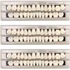 Gments 84 Denti Finti in Resina Acrilica Dente Provvisorio Kit di Riparazione Dentale Temporanea Dentiera Fissaggio Mancante Superiore + Inferiore Corone per Halloween Puntelli Cosplay Decorazioni, 23 A2