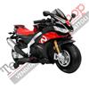 Aprilia Moto Motocicletta Elettrica per Bambini Aprilia Racing RSV4 24V Nero