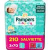 PAMPERS BABY DRY SALVIETTE 210 pz
