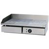 Attrezzature Professionali Fry Top Elettrico in Acciaio Inox - Piastra di Cottura Singola Rigata