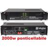 VONYX AMPLIFICATORE FINALE DI POTENZA PA 2000w MK2 PROFESSIONALE x casse passive dj