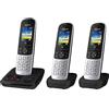 Panasonic Telefono cordless Panasonic con AB KX-TGH723GS Trio - nero