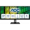 AOC U34E2M Monitor PC 86,4 cm (34") 3440 x 1440 Pixel Wide Quad HD Nero