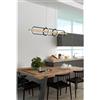 NOVECENTO Lampadario LED design Avenue nero, NOVECENTO