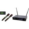 Audiodesign Pro Set 2 microfoni UHF, sistema microfonico wireless UHF, microfoni senza fili, 2 canali