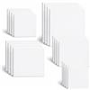 Artme Pannelli in Tela 20pz - 15x20,20x20,30x30,24x30,30x40cm Formati Assortiti Bianca per Pittura - 3mm 280GSM/ 100% cotone/Triplo con innesto/Senza acidi/Grana media /- Acrilico/Olio