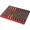 SOGI Assortimento di 25 utensili SOGI TER-05 in EVA - cacciaviti a taglio - cacciaviti a croce - cacciaviti per elettricisti