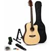 Strumentimusicalitop Chitarra Acustica 41" Kit Completo 🎸 Custodia + Accordatore + Accessori - TOP