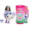Barbie Cutie Reveal - Bambola Chelsea con costume di peluche da coniglietto-koala e 6 accessori a sorpresa cambia colore, serie Amici Cuccioli, giocattolo per bambini, 3+ anni, HRK31