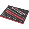 SOGI Assortimento di 22 utensili SOGI TER-20 - chiavi combinate a forchetta e poligonale - varie misure - cromo vanadio