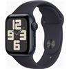 Apple Watch SE 2024 2 gen GPS 40mm Cassa Mezzanotte Cinturino Nero