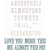 Stamps & Framelits Alfabeto Linea Sottile 01