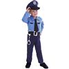 Ciao Poliziotto con Muscoli Costume Bambino, Blu, 3-4 anni