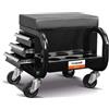 unicraft SGABELLO 3 CASSETTI PORTABOMBOLETTE VASSOIO MINUTERIE 4 RUOTE PORTA ATTREZZI