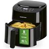GOURMETmaxx Friggitrice ad aria calda, 4,5 l, 1400 W, con 8 diversi programmi, ideale per friggere, grigliare, arrostire, ecc. Preparazione particolarmente a basso contenuto di grassi e delicati,