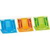 Brunnen 1040401 - Supporto da lettura con gommini antiscivolo, colori assortiti in blu, arancione, verde