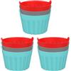 BoloShine Set di 9 Stampi per Muffin in Silicone, Mini Antiaderente Stampo Muffin Silicone, Riutilizzata Ramekins a Friggitore ad Aria per Torte, Creme e Budini
