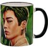 Elbenwald One Piece Tazza con Zoro World's Greatest Swordsman Scritta - Tazza da caffè con manico - Unisex 320 ml - Ceramica - Verde
