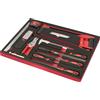 SOGI Assortimento di 13 utensili SOGI TER-17 - metro - lampada LED - righello - cutter - calibro - seghetto - lime varie