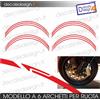 kit adesivi replica cerchi moto MV agusta corse brutale ruote strisce adesive
