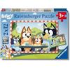 Ravensburger - Puzzle Bambini 3 Anni 2x12 Pezzi, Bluey - Puzzle 3 Anni, Include 2 Puzzle 24 Pezzi, Collezione Bluey, Giochi Educativi, Idee Regalo