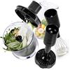 Duronic HBA35 Set di 4 attacchi per frullatore manuale| Frusta elettrica, Attacco per tritare, Schiacciapatate elettrico, Bicchiere da 600 ml incluso| Versatile, Facile da usare, Compatto, Salvaspazio