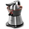 Duronic JE304 Spremiagrumi elettrico 300W, Estrattore in acciaio inox 400ml, Spremiagrumi con leva e filtro regolabile, Spremitore per agrumi con 2 coni, per succo di arancia limone lime pompelmo