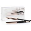 BaByliss Piastra lisciante Straight And Curl Brilliance, Piastre in Titanio, Funzione anti-crespo, riscaldamento in 15sec, Design esterno curvo in acciaio, 5 temperature fino a 235°C, ST482E