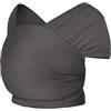 Ergobaby Fascia Neonato Porta Bebe per 0 Mesi Neonati a 11kg, Estiva Traspirante Ergonomica Elastica, Sustainable Knit, Nero Morbido (Soft Black)