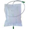 FARMACARE Srl SACCA DA LETTO PER RACCOLTA URINA DA 2 LITRI CON SCARICO TUBO 130 CM 10 PEZZI